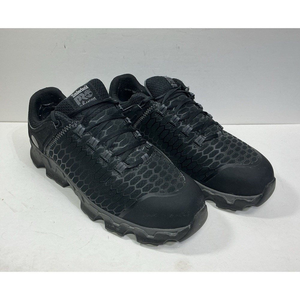 Timberland PRO ESD Powertrain‎ Alloy-Toe Shoe Sz 13W Black Work Safety A1B6U